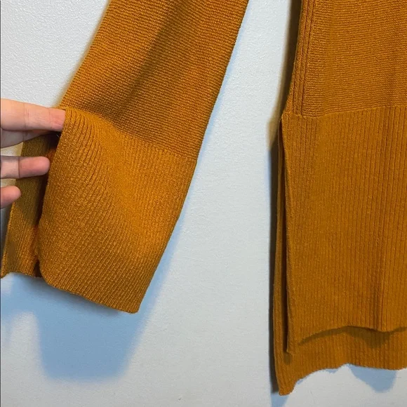 Free People Criss Cross Tunic Sweater Women’s Medium Ginger Root Linen Blend Top - Picture 6 of 15